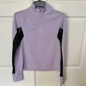 Champion Lavender and Black Half-Zip Pullover